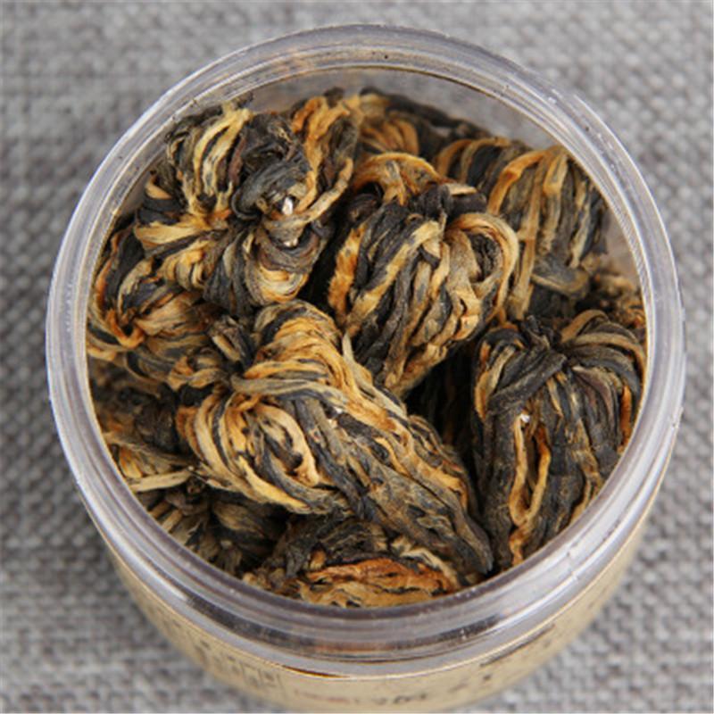 60g Yunnan Dianhong Black Tea Small Pagoda Pu-erh Tea Canned Handmade Black Tea
