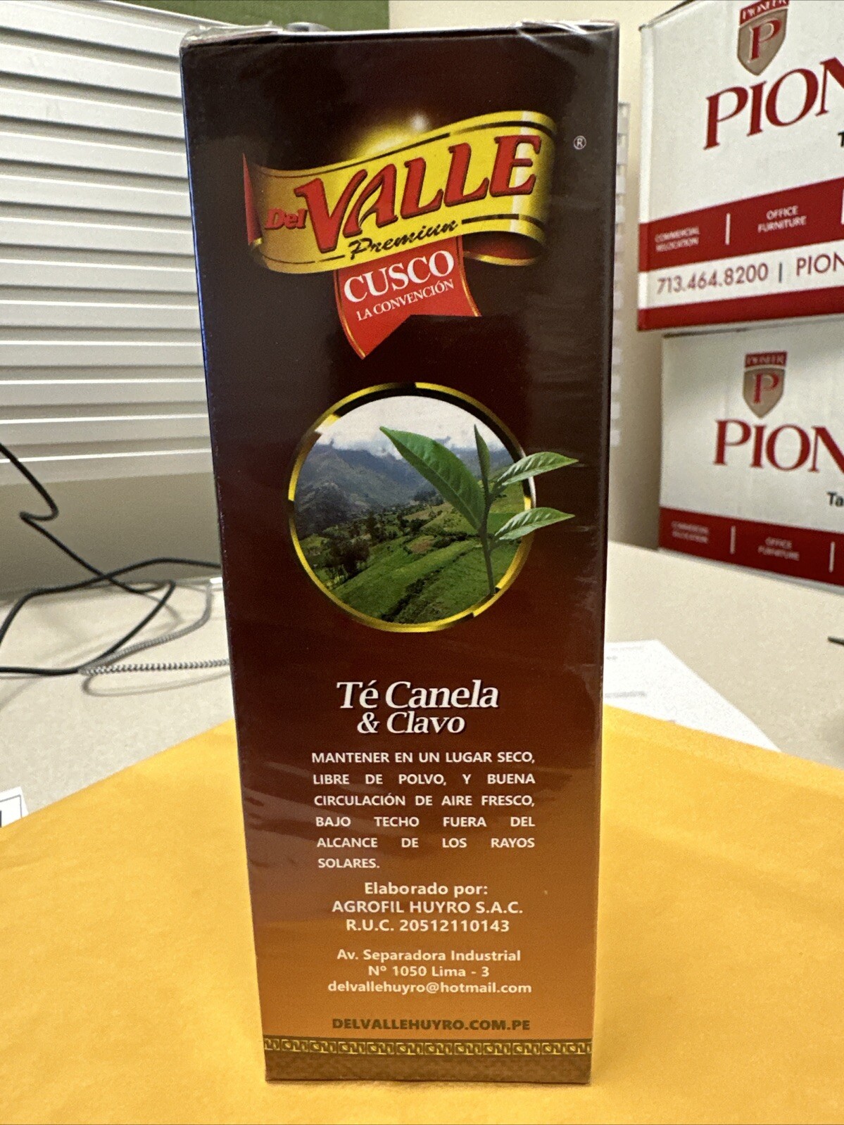 Del Valle Peru Cinnamon & Cloves Digestive Tea / Te de/Canela/y/Clavo 100 Bags