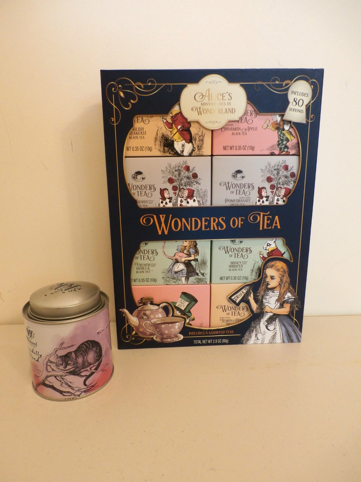 Wonders of Tea Alice In Wonderland 8 Asst Teas 2024 /Whittard Tea Canister