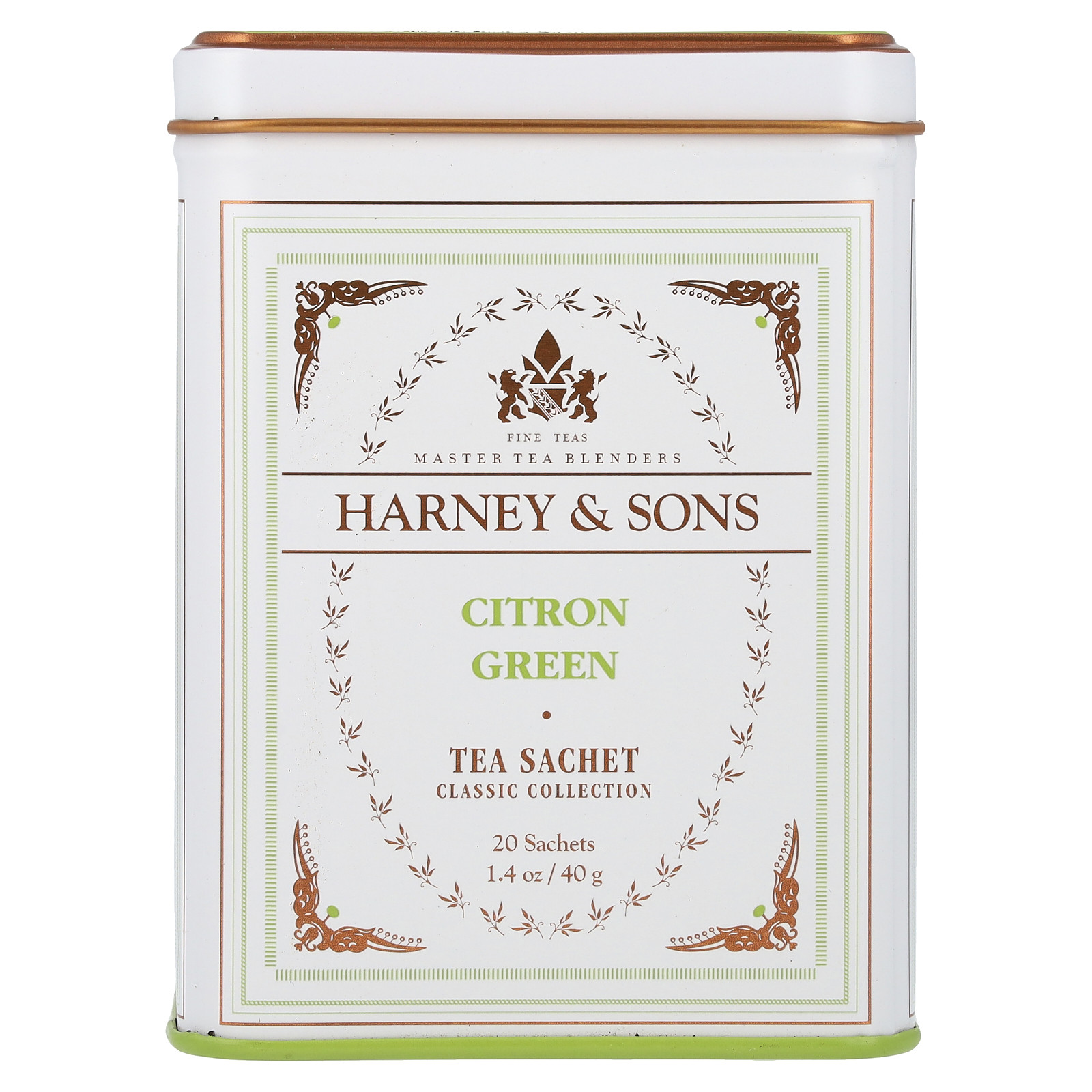 Harney Sons Citron Green Tea 20 Sachets 1 4 oz 40 g Kosher