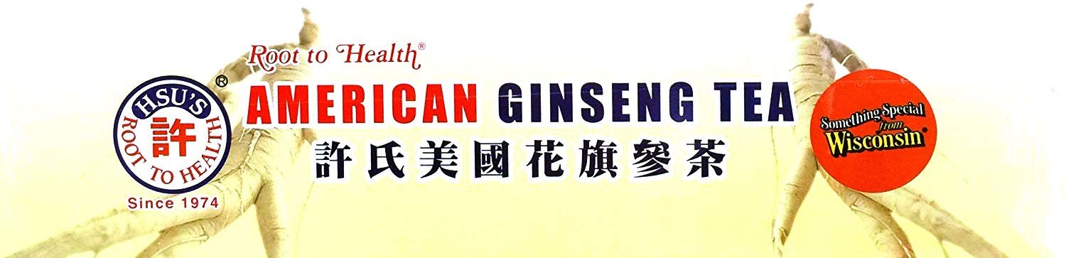 Hsu’s Root to Health American Ginseng Tea, 40 Teabags (2×20 Teabags)