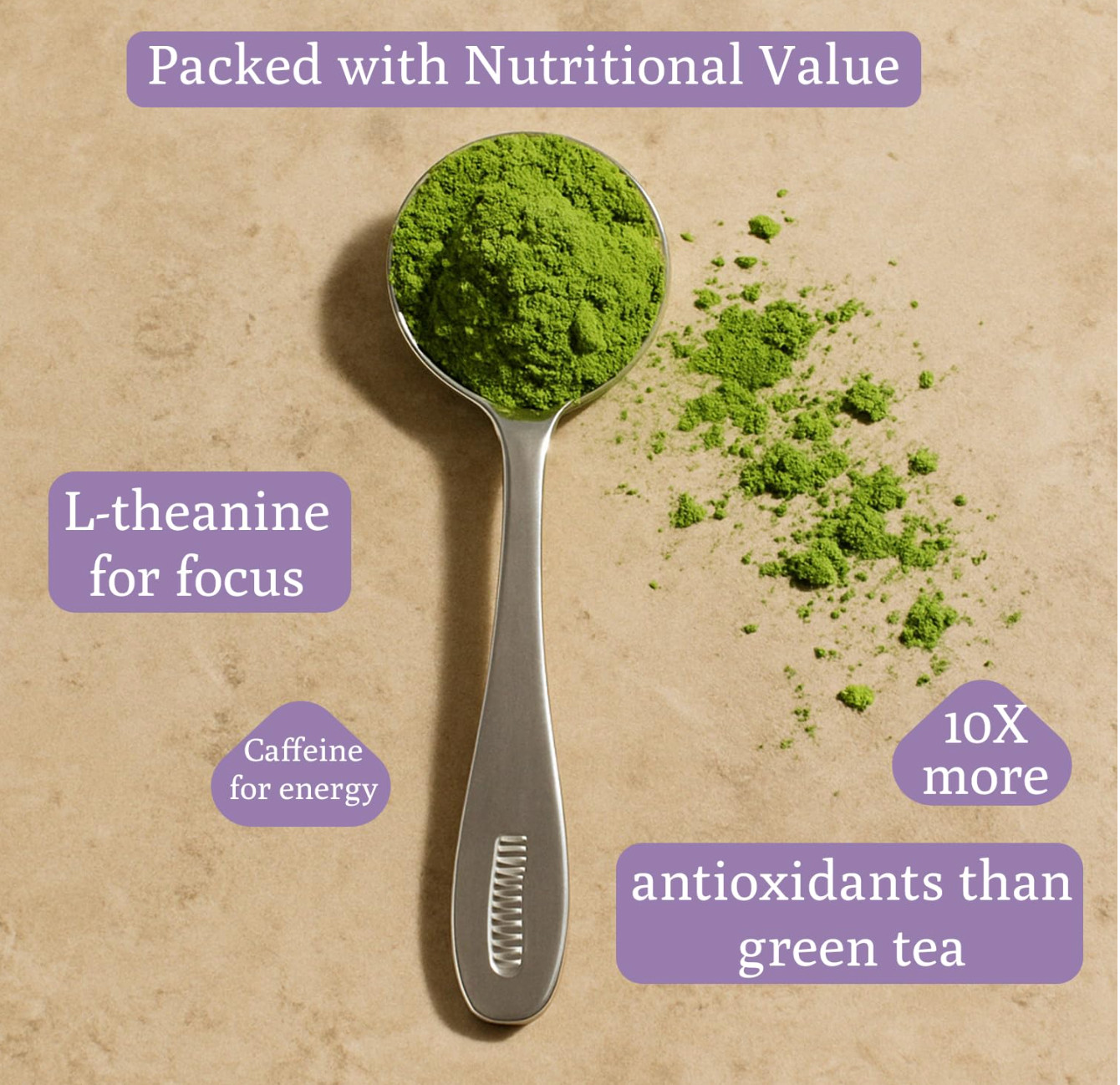 Ancient Roots Lavender Matcha – Green Tea Powder – 100% Japanese Matcha, All-nat