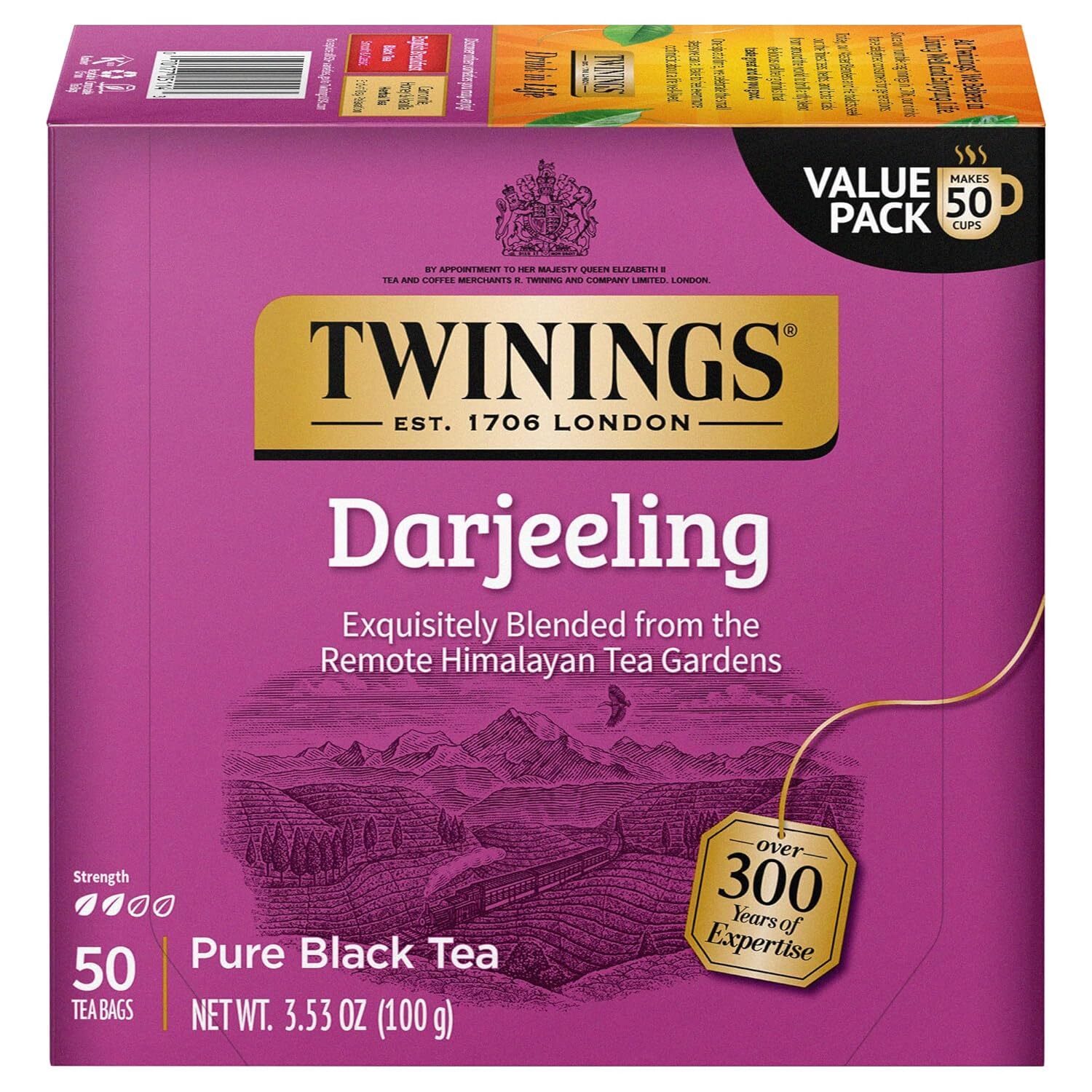 Twinings Darjeeling Black Tea Bags – 50 count