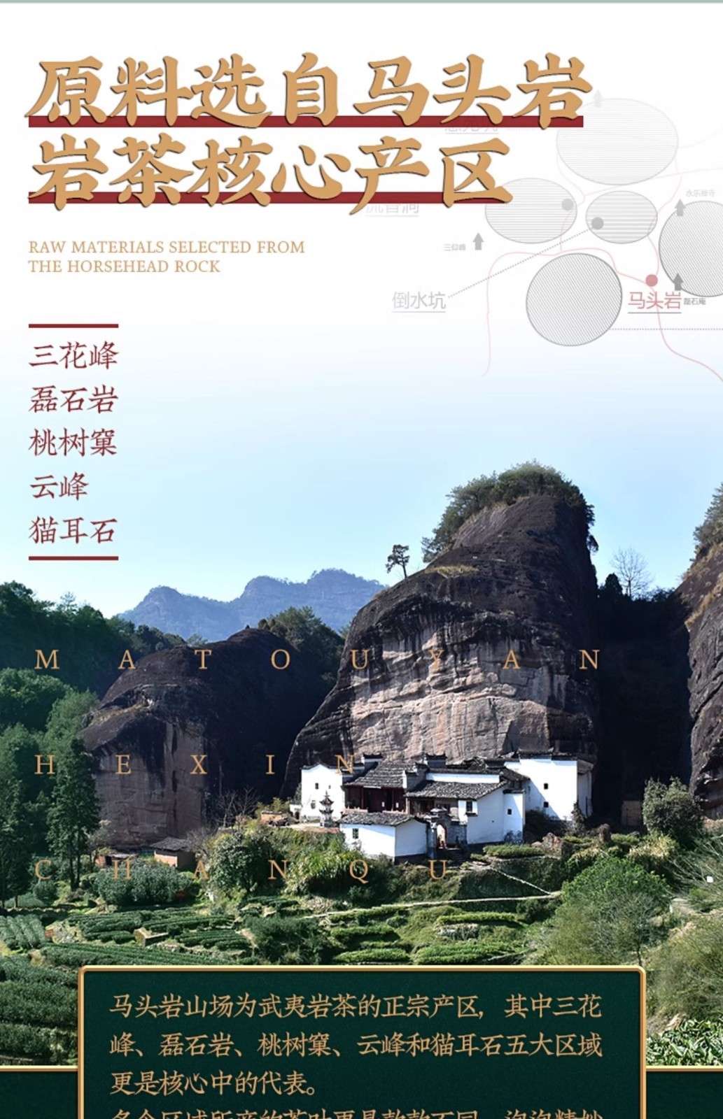 武夷岩茶,四大名叢,五大山場,武夷山大红袍茶葉,133g*5