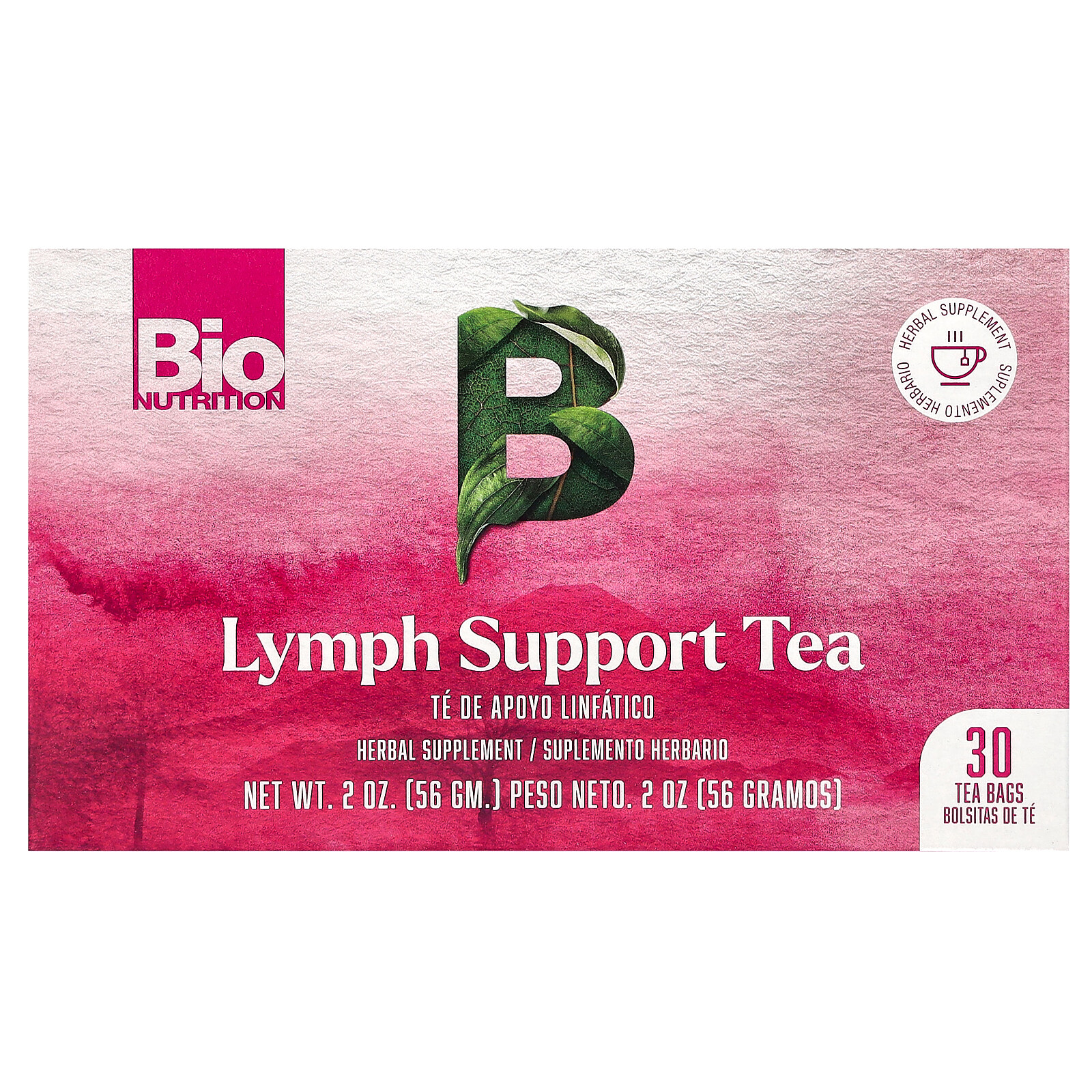 Lymph Support Tea, Caffeine Free, 30 Tea Bags, 2 oz (56 g)