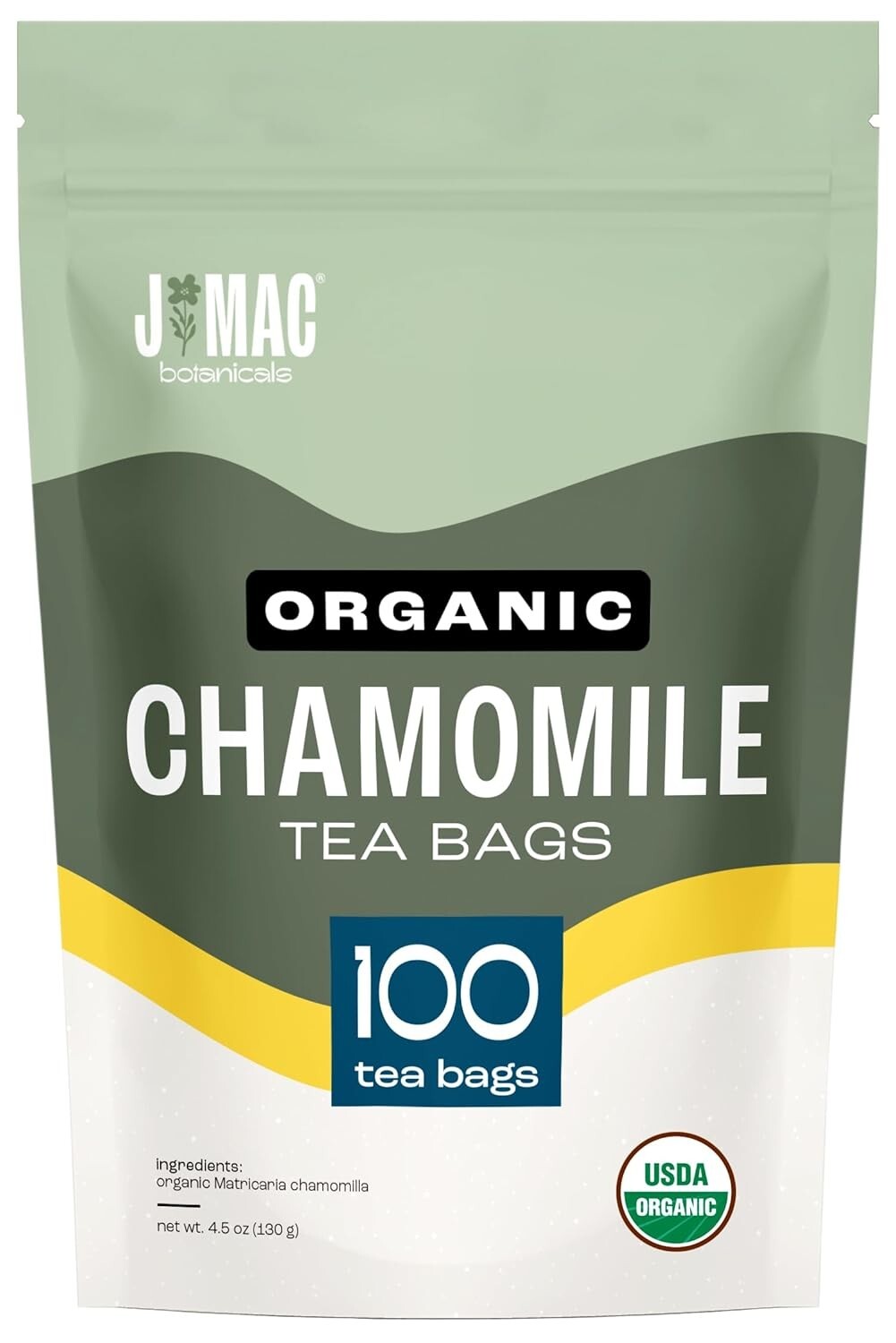 Organic Chamomile Tea Bags (100 tea bags) Certified Organic, Eco-Conscious Te…