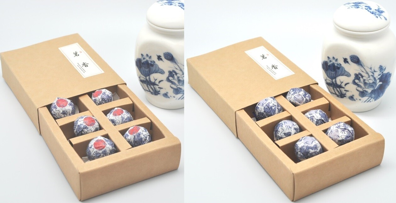 Natural Yunnan Puerh (Pu erh) Flower Tea Ball Raw Type, 2 Box of 12 +++US Seller