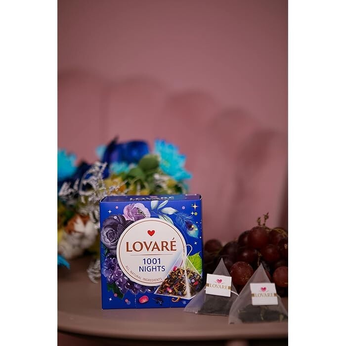 Lovare Tea Pyramid Premium Flavors All Natural Ingredients 15 x 2g