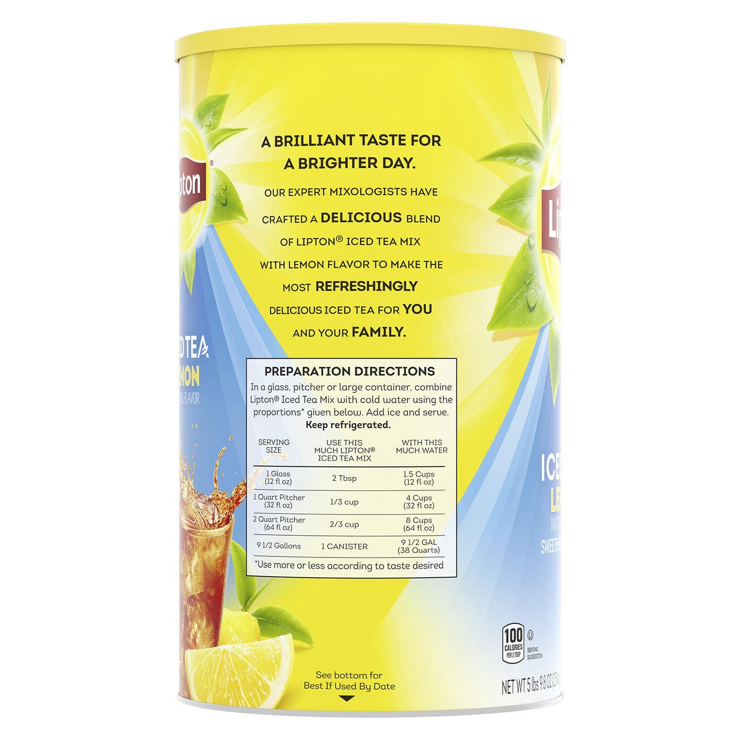 Lipton Sweetened Iced Tea Mix, Lemon (89.8 oz.) Great Price