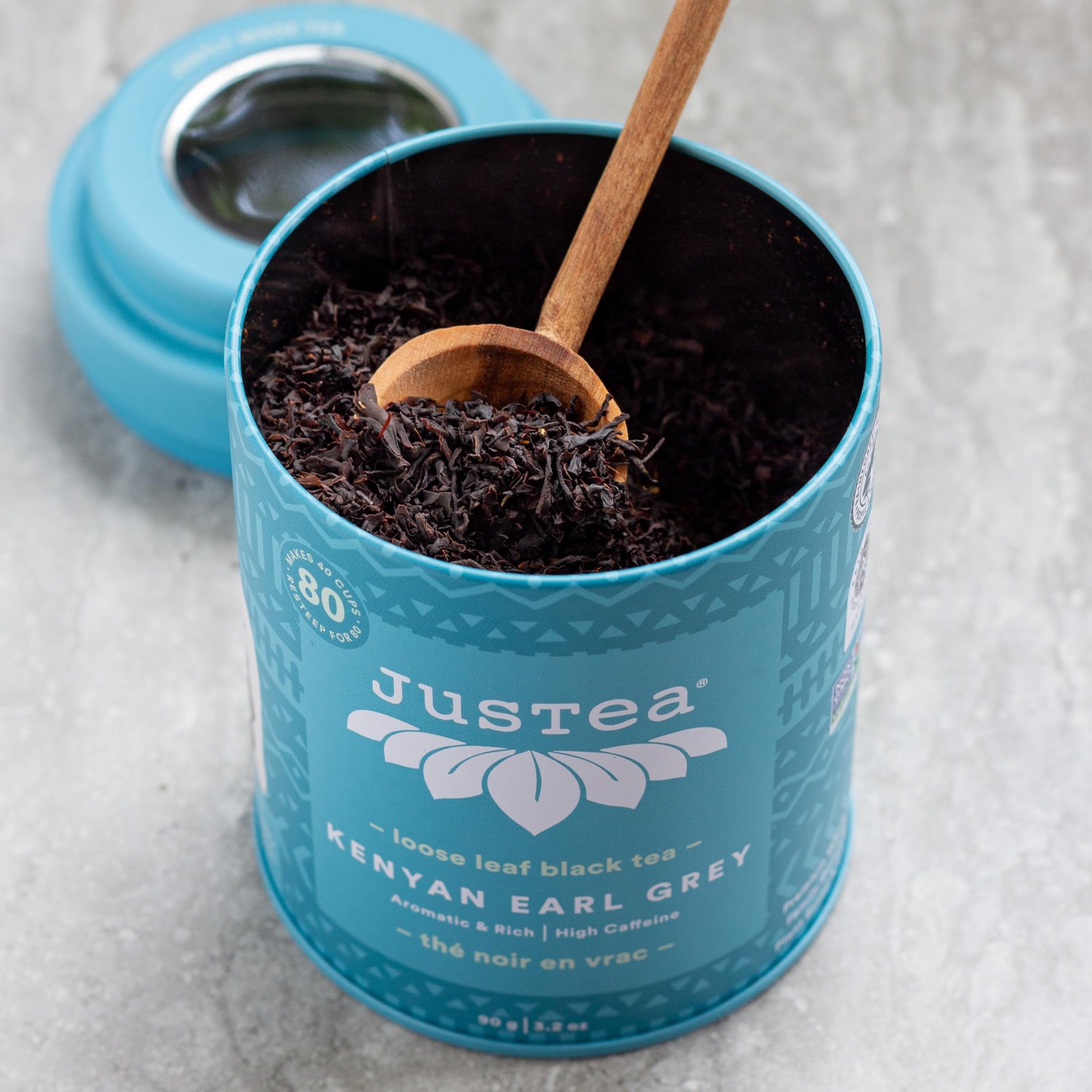 KENYAN EARL GREY | Loose Leaf Black Tea | Tin with Hand Carved Tea Spoon | 40…