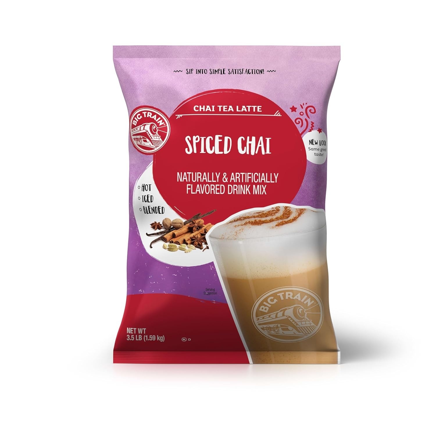 Spiced Chai Tea Latte Beverage Mix 1 Pack 1.6 Kg Cozy Flavor Instant Mix