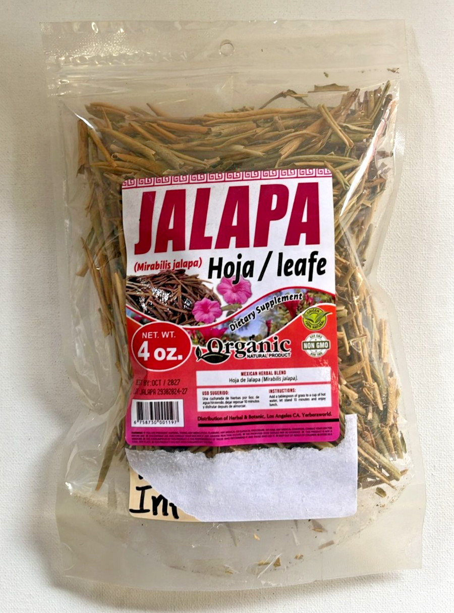 Jalapa / Four O’Clock Leaf 4oz -Organic Mexican Herbal Tea/Té Natural de Hierbas