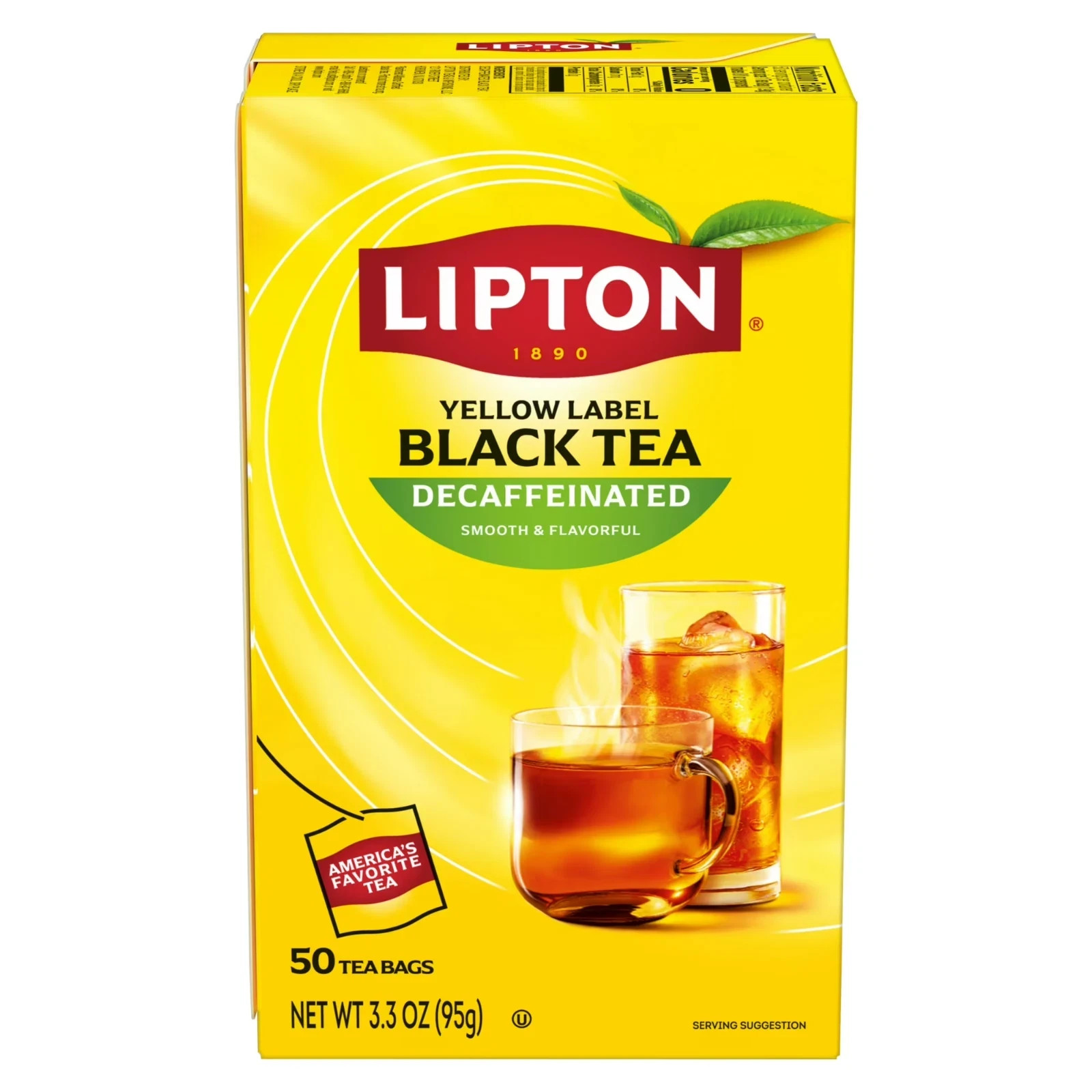 Lipton Black Tea Bags Decaffeinated, 50 Count,,,,,,…
