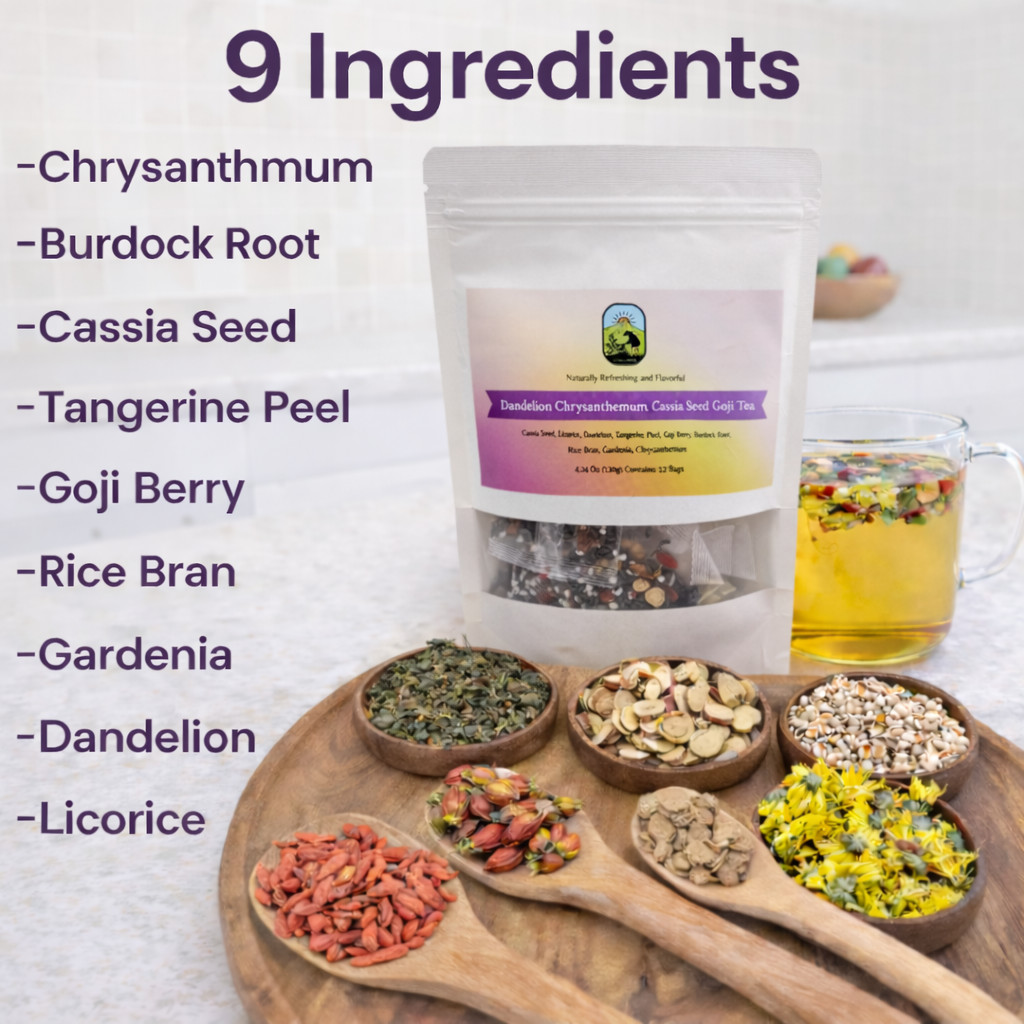 Dandelion Wolfberry Kidney Support Liver Detox Didestive Wellness Immune Health