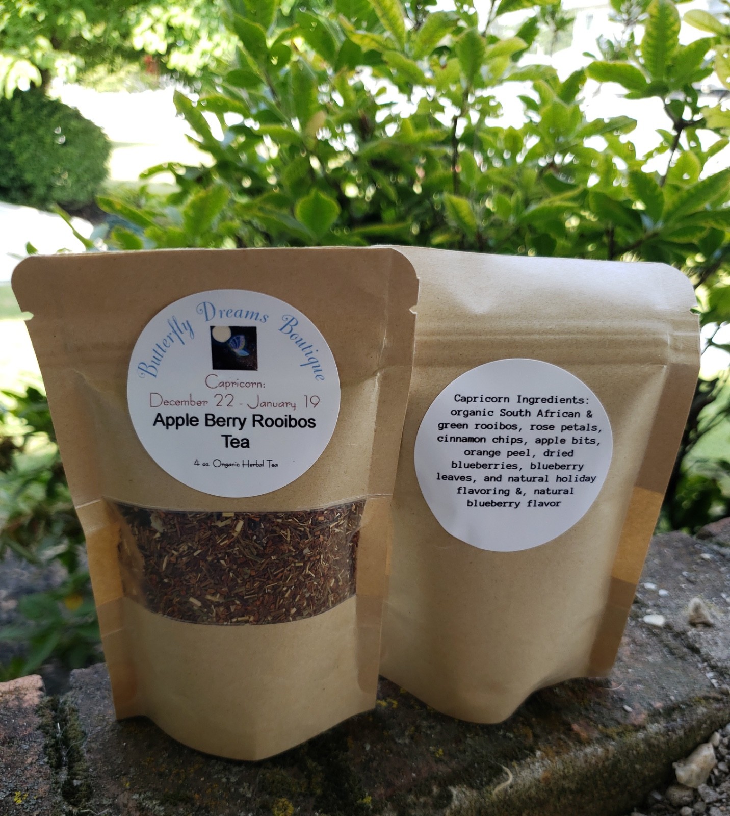 All Natural 4 oz Zodiac Astrology sign Herbal & Dried Fruit Tea Blends