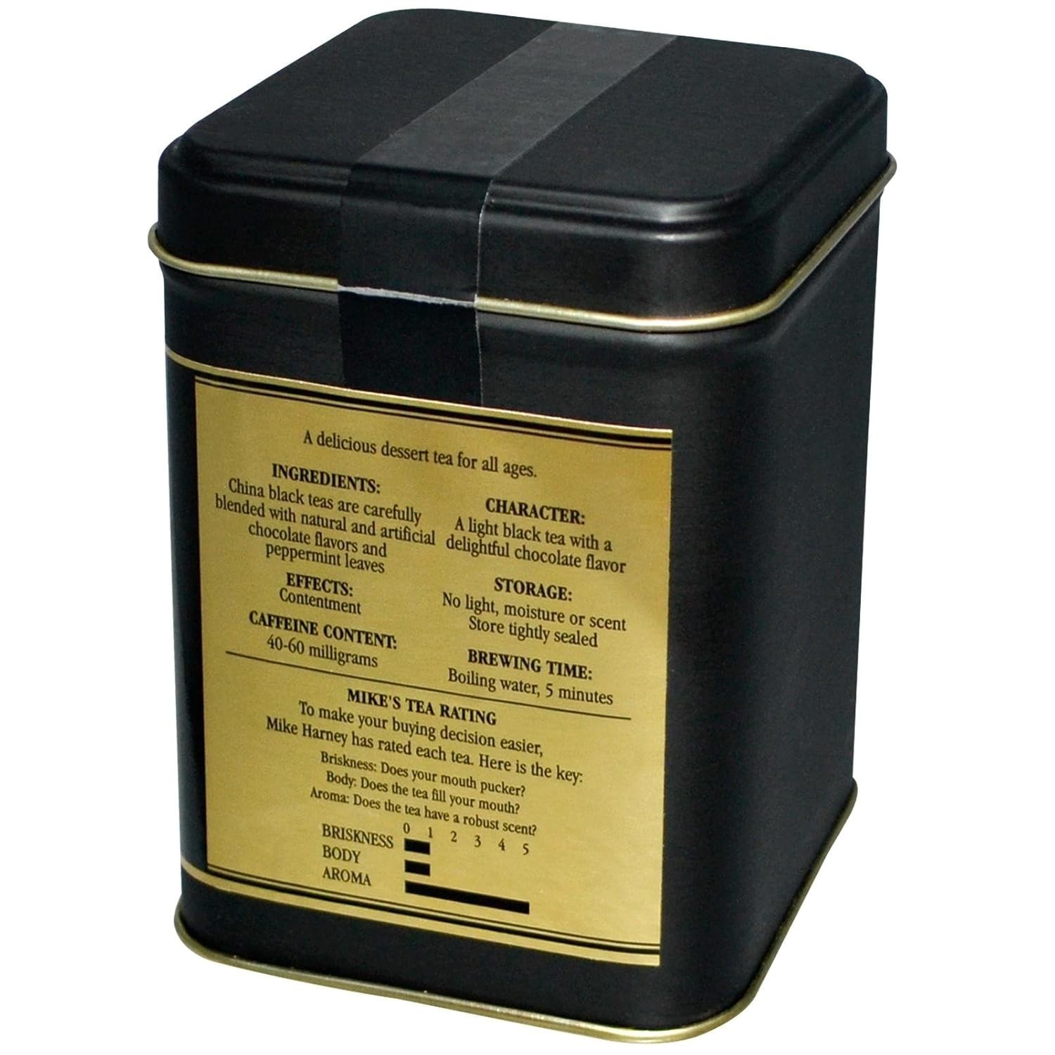 Loose Leaf Black Tea, Chocolate Mint, 4 Ounce