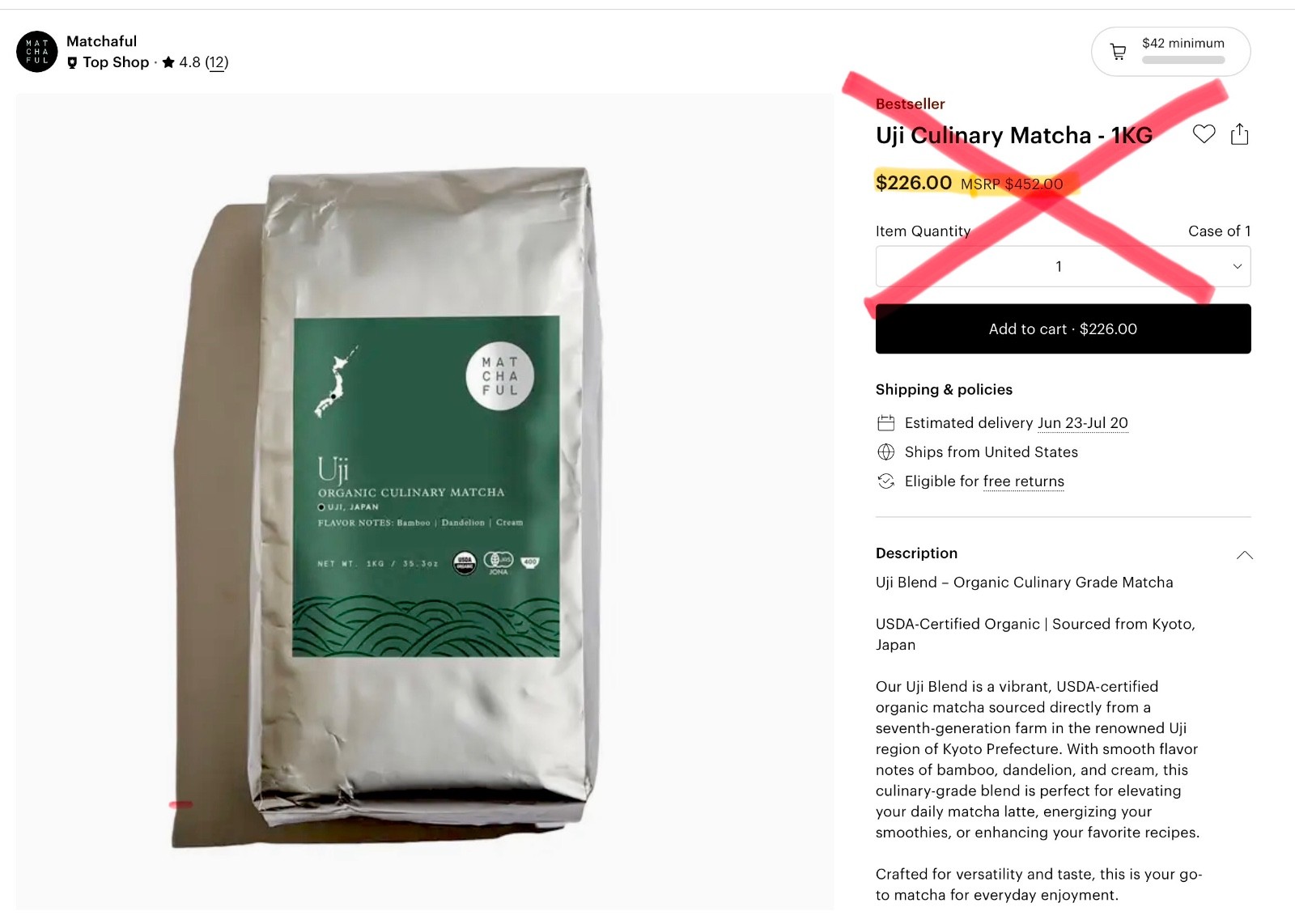 Uji Blend – Organic Culinary Grade Matcha