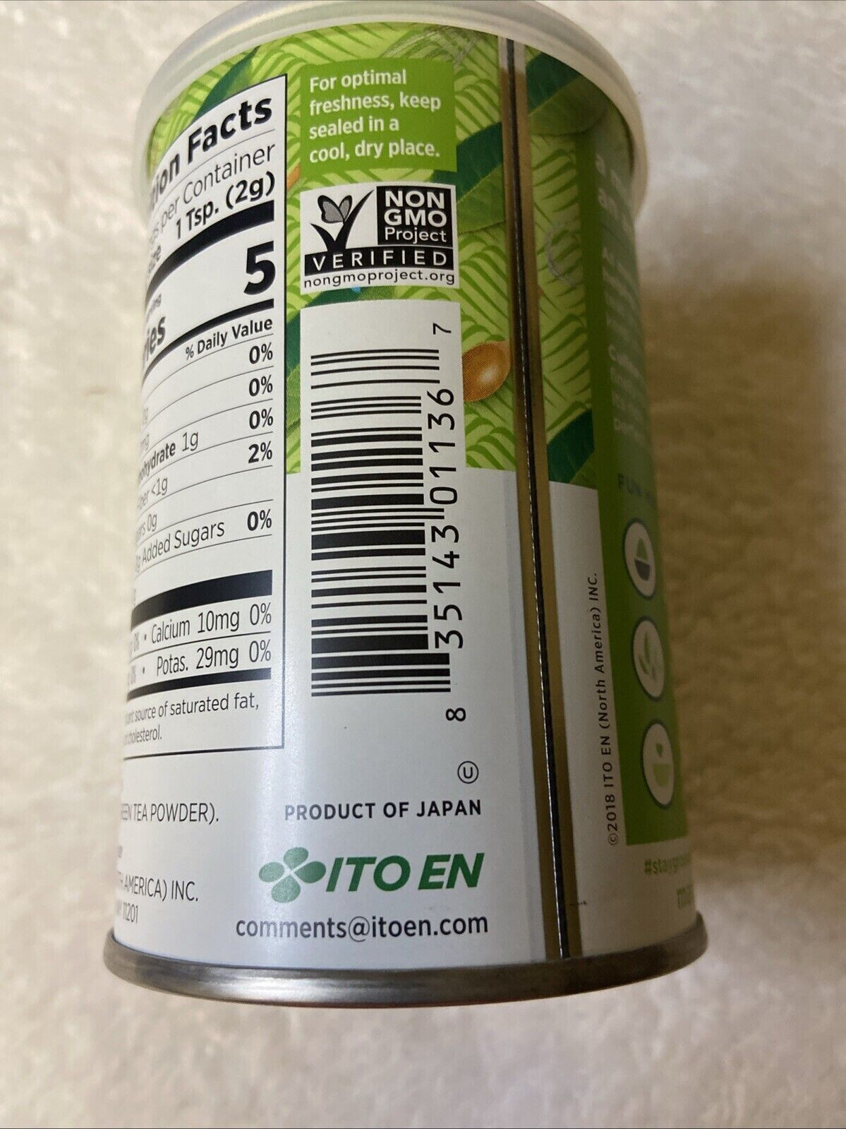 Matcha Love 3.5 oz Finely Milled Green Tea Leaves Japanese Style BB 07/24/25