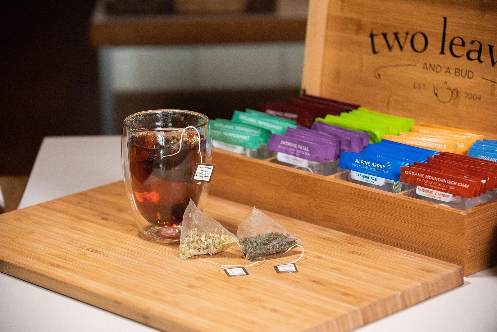 Two Leaves and a Bud Alpine Berry Herbal Tea Bags, Naturally Caffeine Free, W…