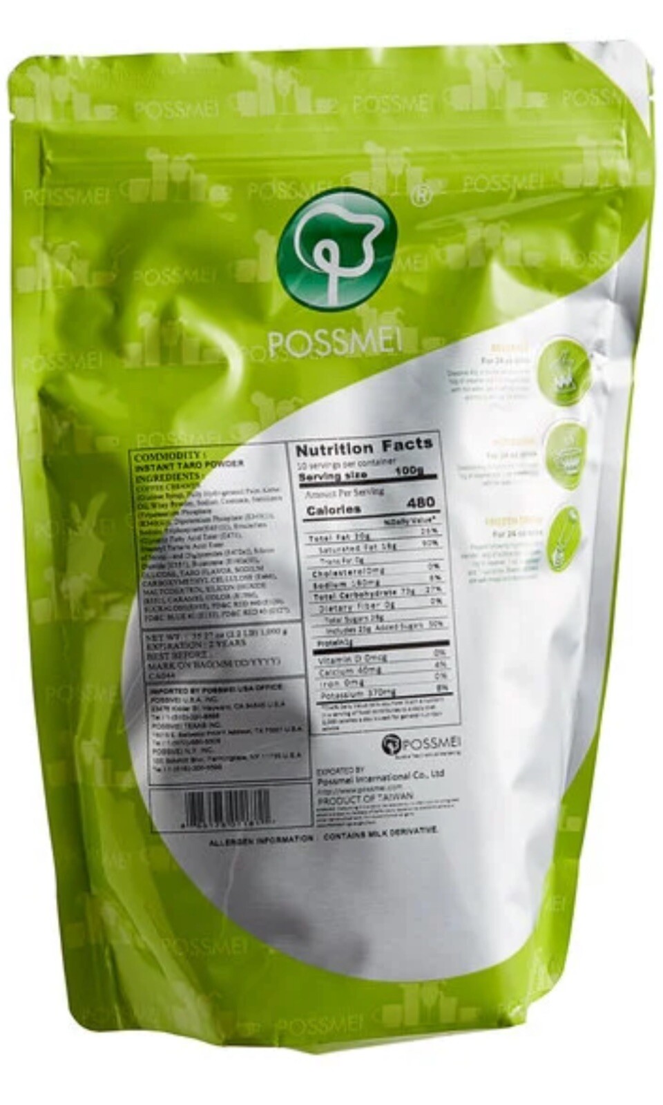 Possmei Taro Powder 2.2lbs