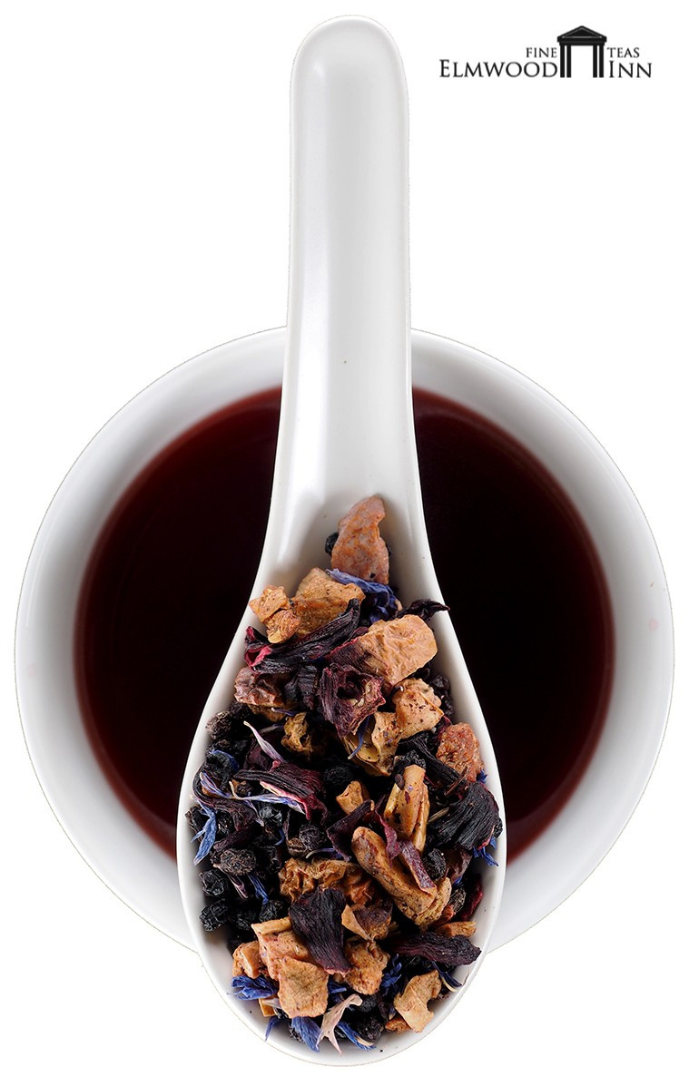 Elmwood Inn Fine Teas, Blueberry Caffeine-Free Fruit Infusion Loose Leaf 3.5oz