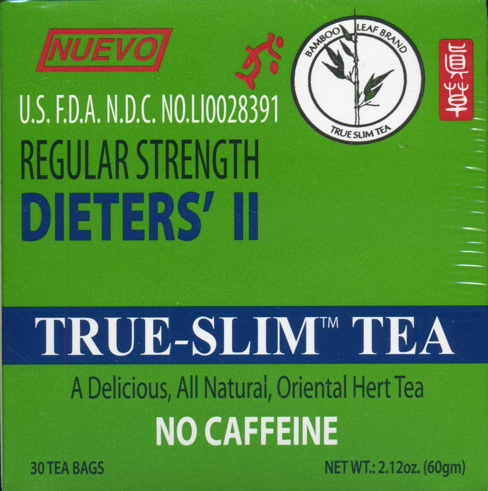 Regular Strength Dieters’ II True-Slim Tea – Malva Verticellata (3 packs)