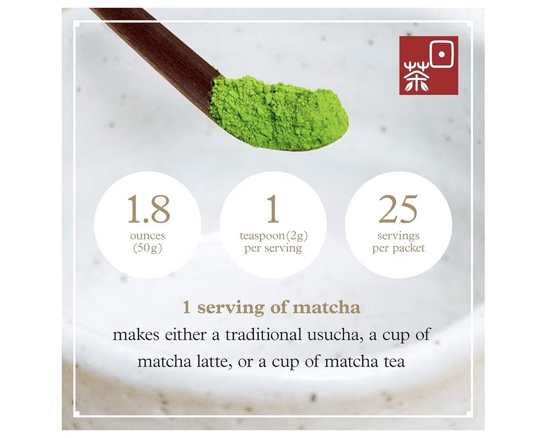 Ocha & Co. Kyoto Uji Matcha Powder Organic Japanese Green Tea 50g 25 Serv