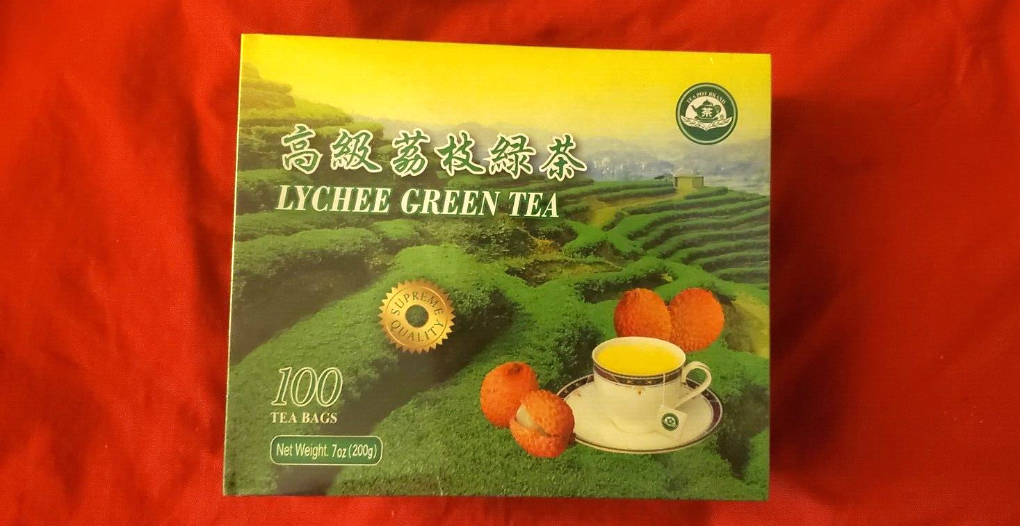 LYCHEE GREEN TEA NET WEIGHT 7 OZ (100 BAGS )