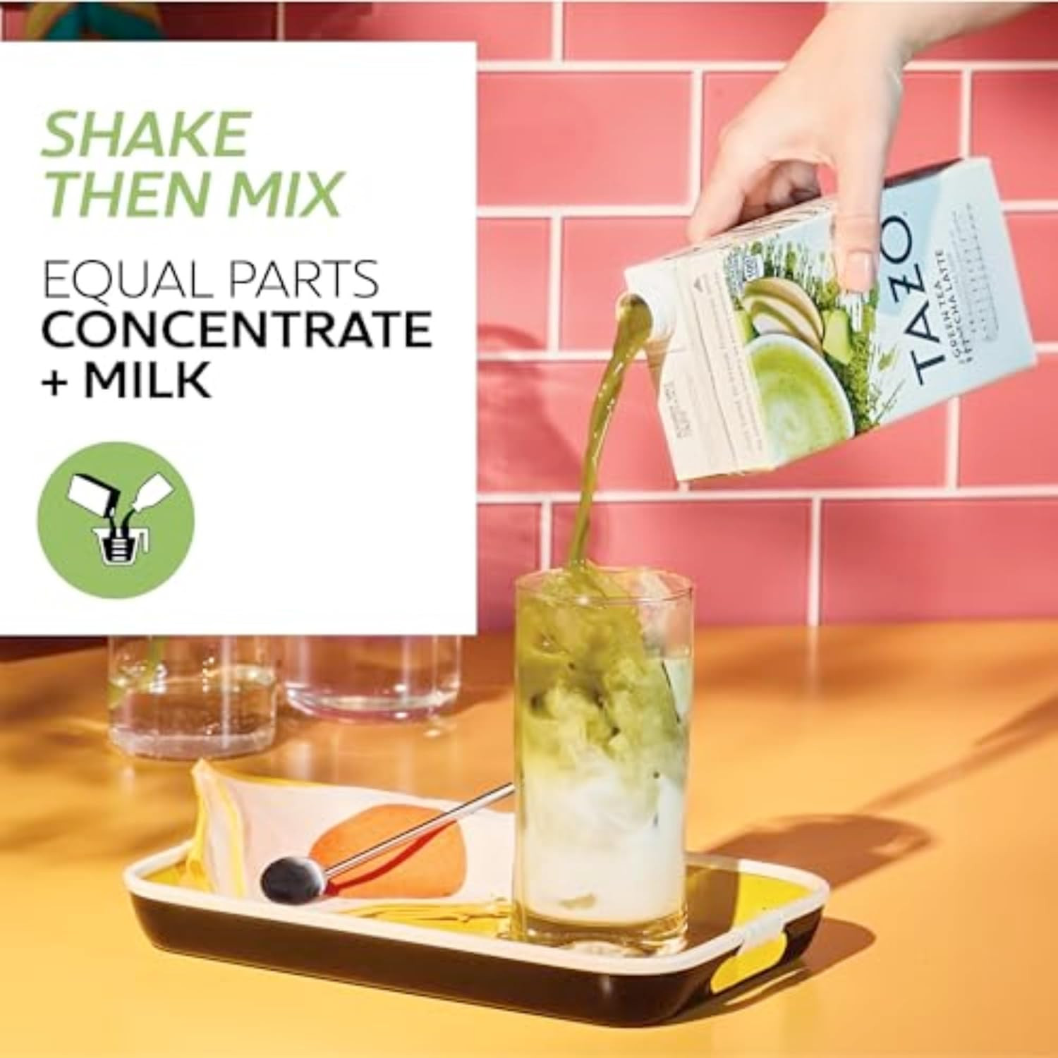 TAZO Green Tea Matcha Latte Concentrate, Sweetened with Notes of Honeydew Melon