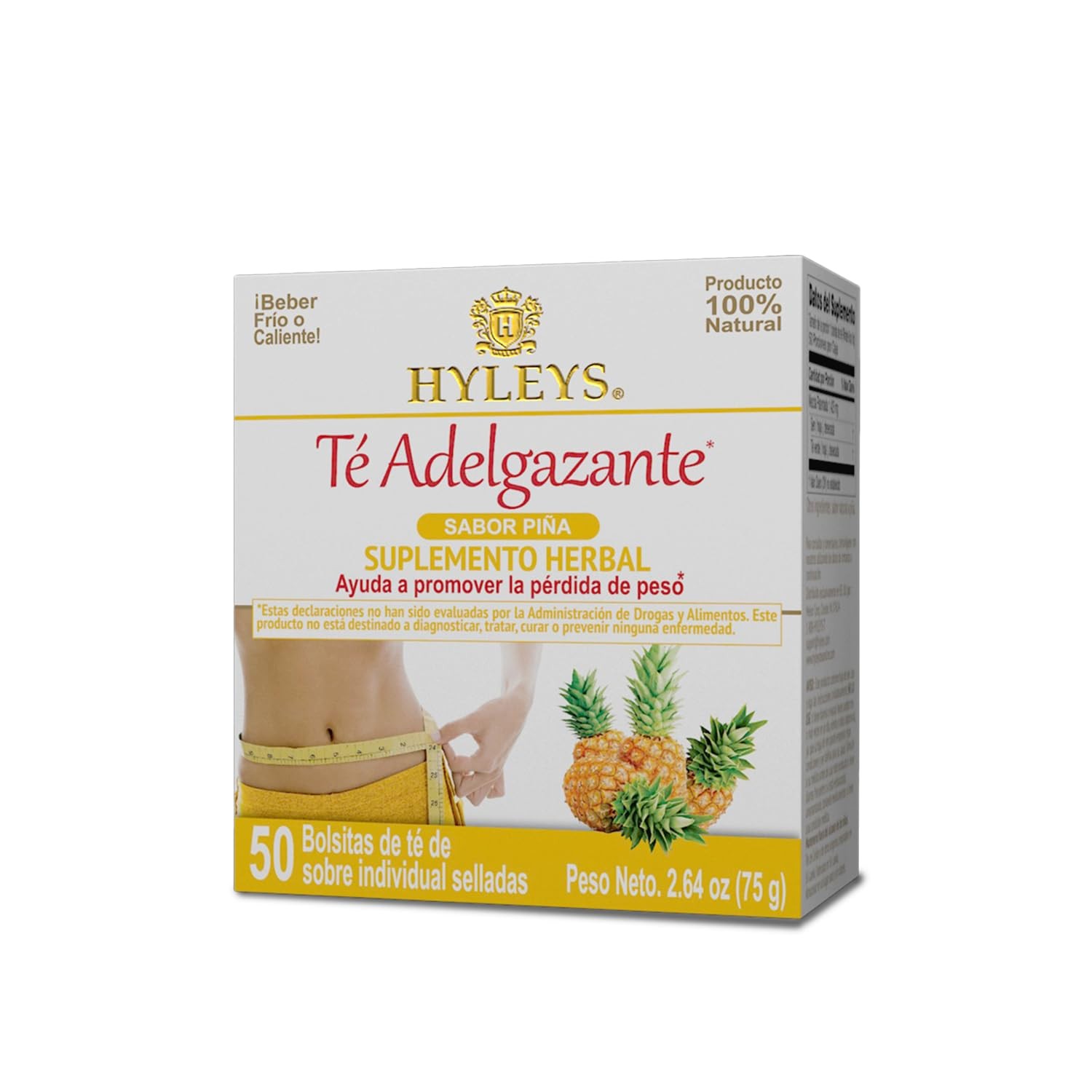 Hyleys Slim Tea Weight Loss Herbal Supplement with 50 Count (Pack of 1)