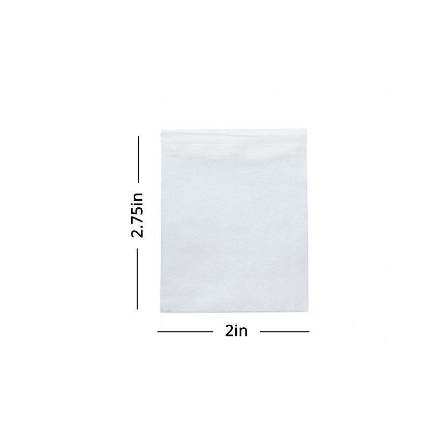 Assorted Sizes Non-woven Empty Teabags Heat Seal Filter Bag Loose Herbs Teabag