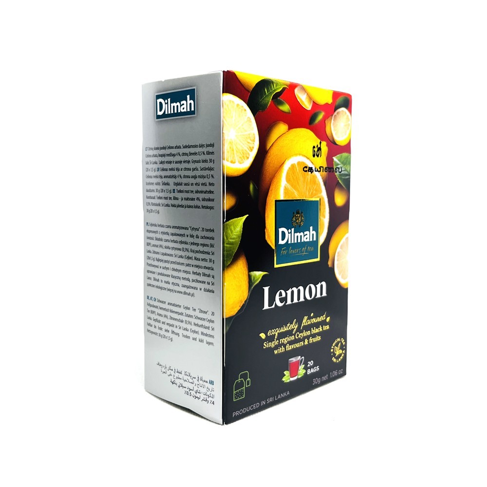 Dilmah – Fun Flavored Tea – Lemon – Ceylon Tea – 20 Tea Bags