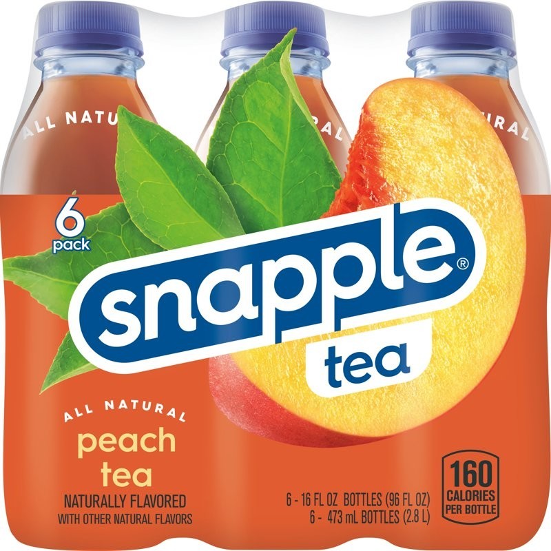 (6pk) Snapple Peach Tea 🍑 16oz Limited Edition Bottles ONE DAY FAST SHIP!!!!!!!