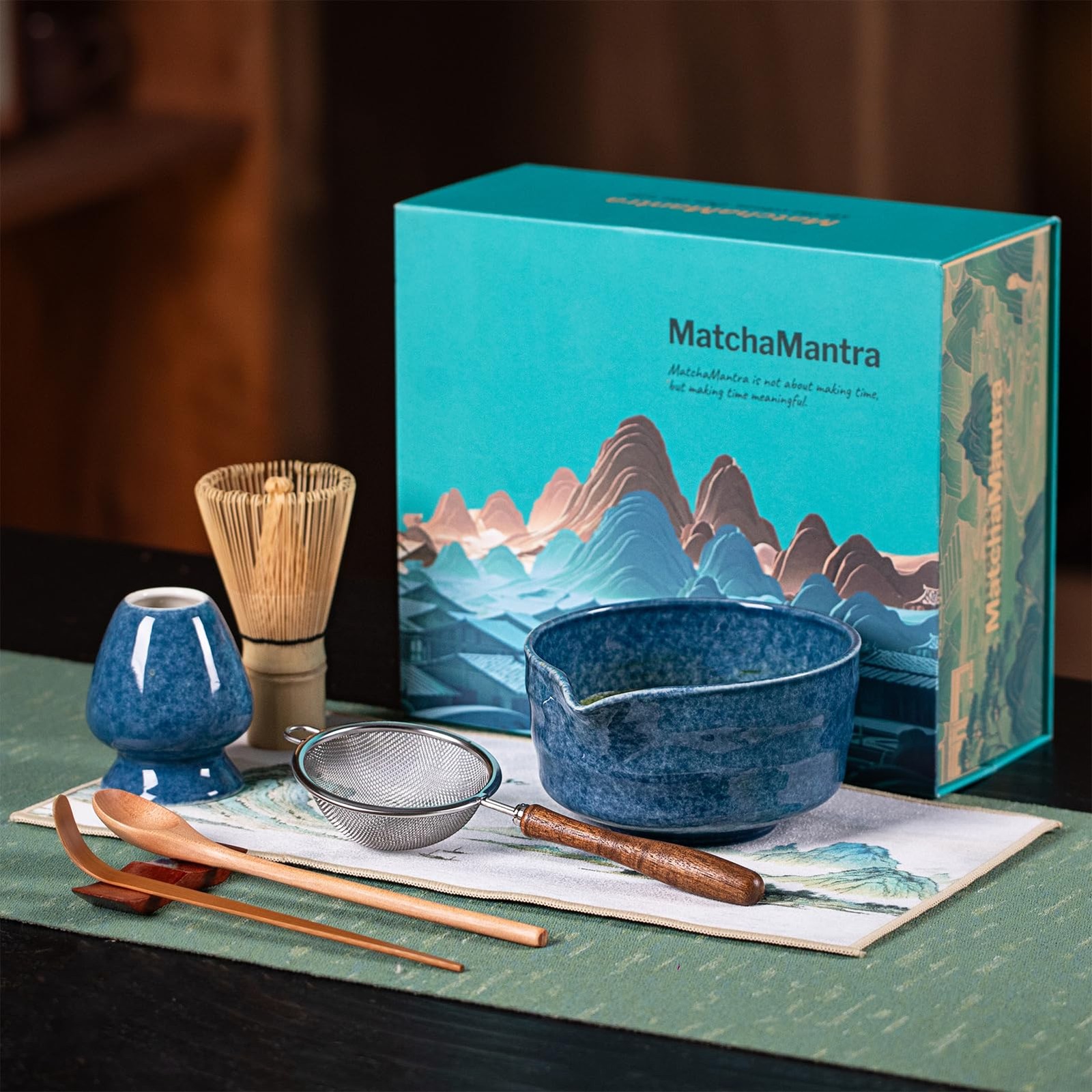 Premium Matcha Ceremony Set – Complete 9-Pcs Ritual Kit – Presented in Luxury…