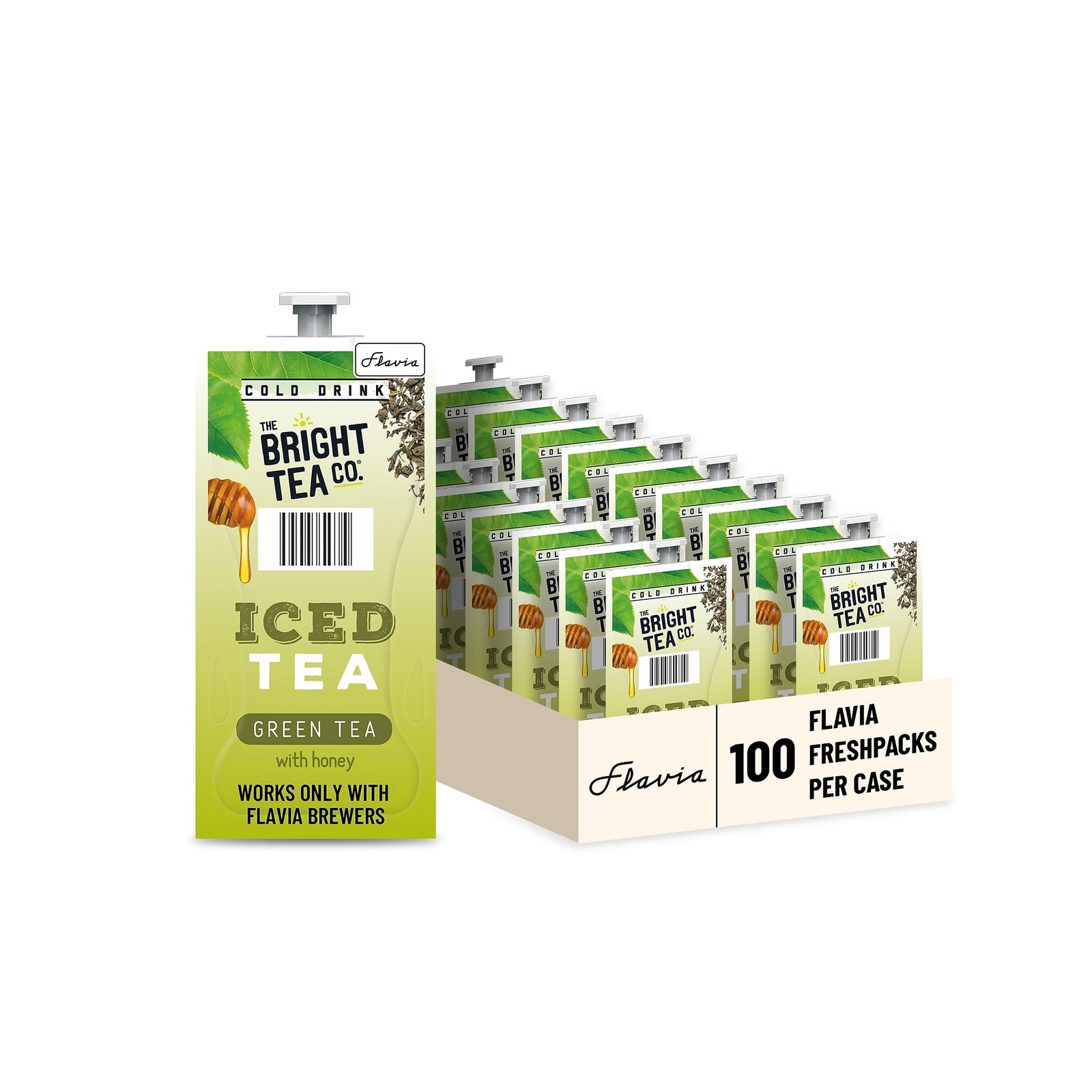 Flavia Bright Tea Co. Iced Green Tea With Honey Freshpacks works only with Fl…