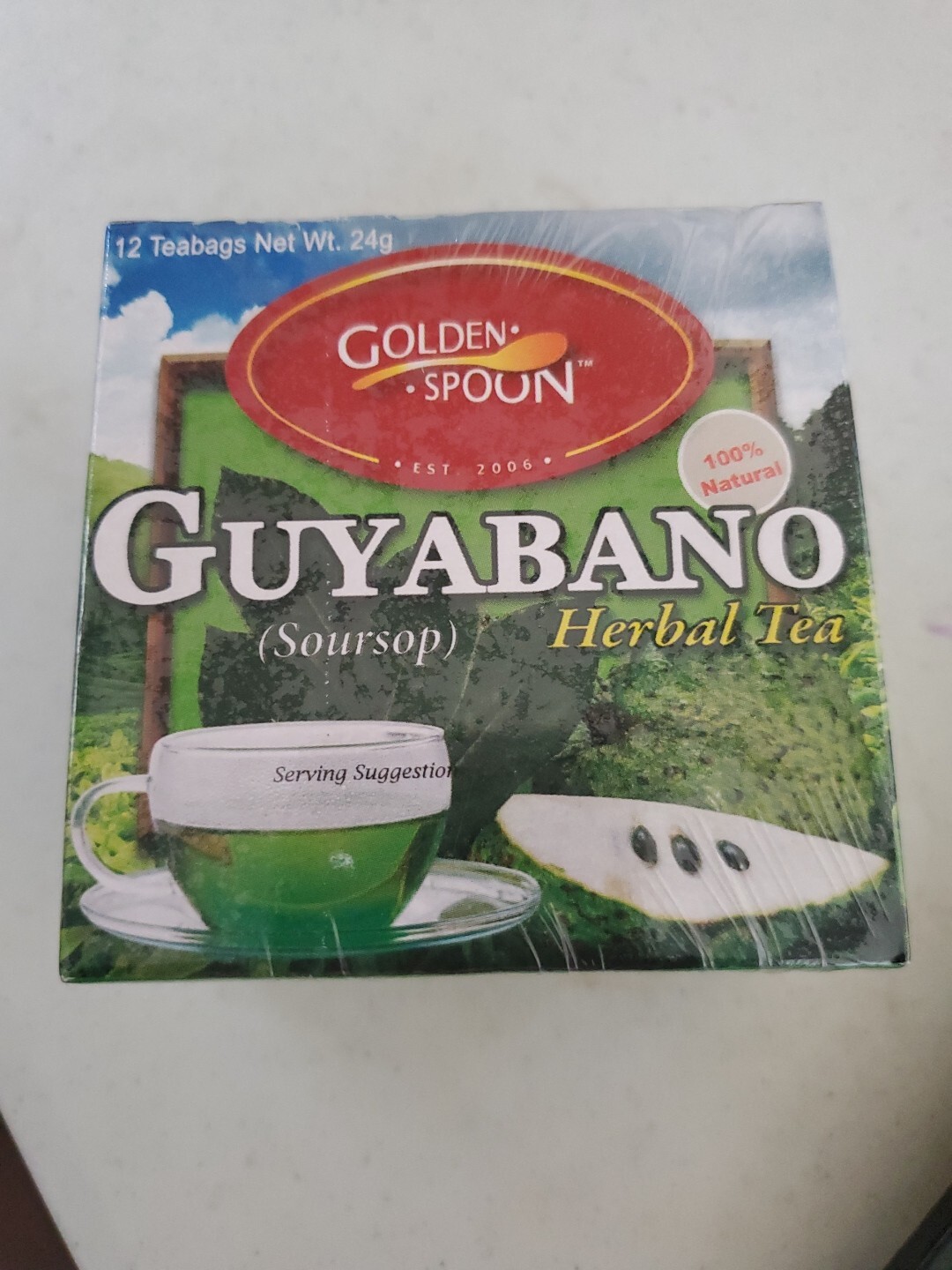 Golden Spoon GUYABANO Herbal Tea 24g X 12 Teabags