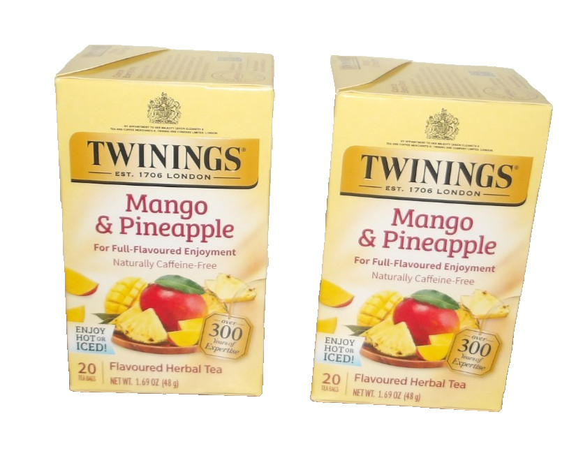 Twinings Two Packs Of 20 Mango & Pineapple Herbal Tea
