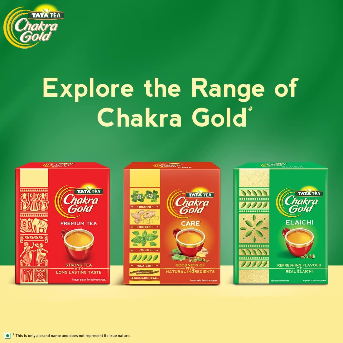 Tata Tea Chakra Gold ELAICHI -Cardamom Refreshing Flavor -250 Gram -Free Ship