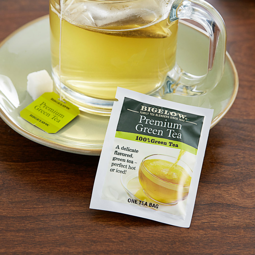 Bigelow 60-Count Premium Green Tea Bags – 6/Case