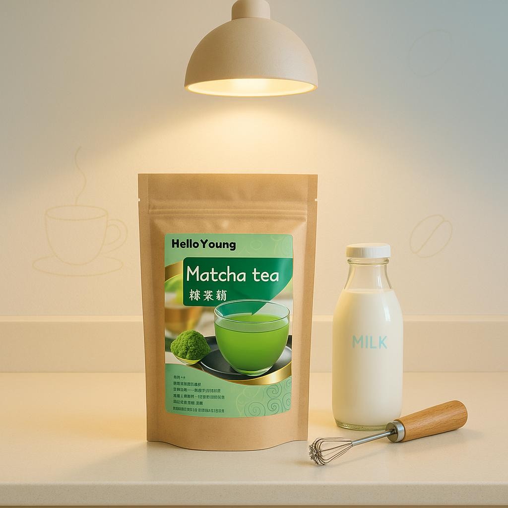 Premium Organic Matcha Green Tea Powder 100g Flavor Matcha Latte Morning Drink