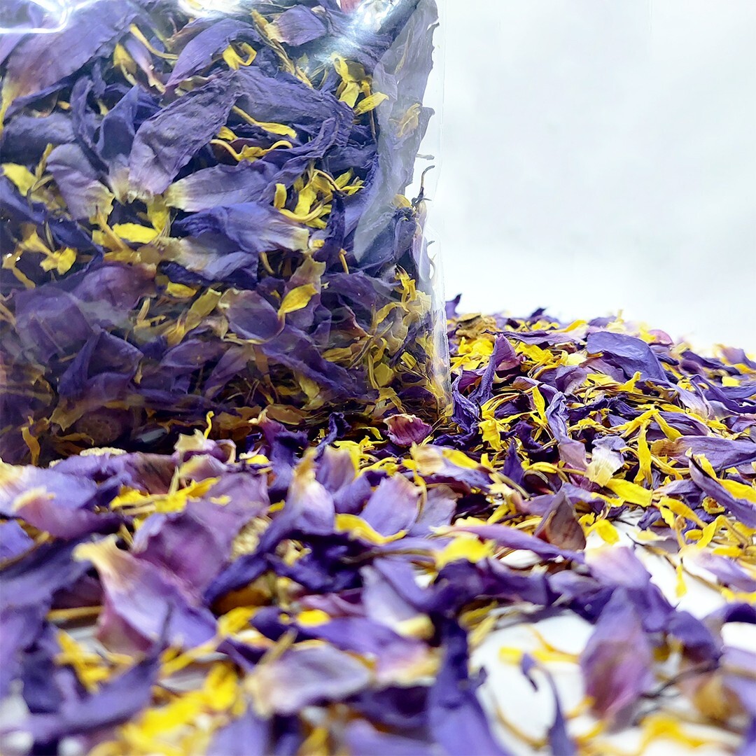 500g Ceylon Dried Blue Lotus Cut Flowers Nymphaea Caerulea Egyptian Herbal Tea