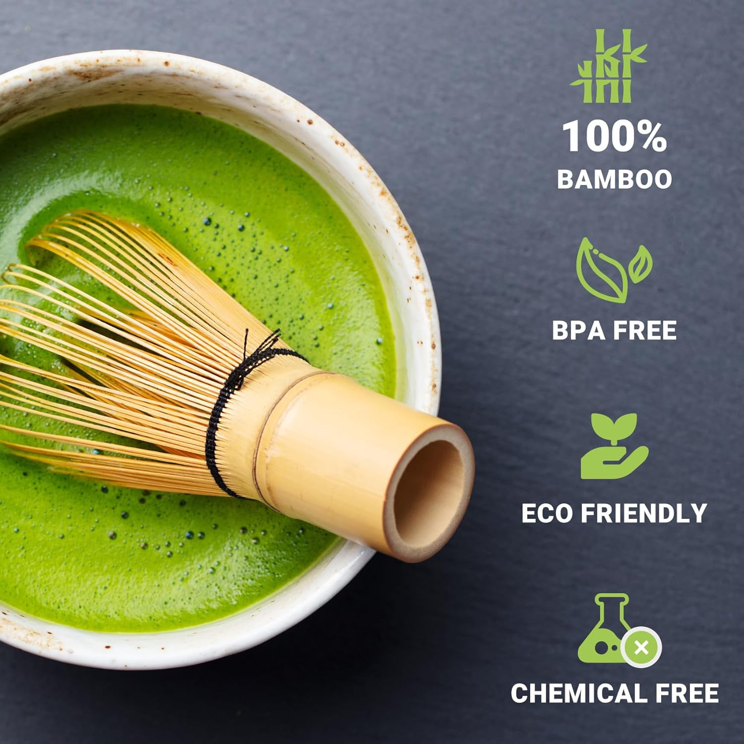 Bamboo Matcha Whisk 80/100/120 Prong, Traditional Japanese Chasen Matcha Stirrer