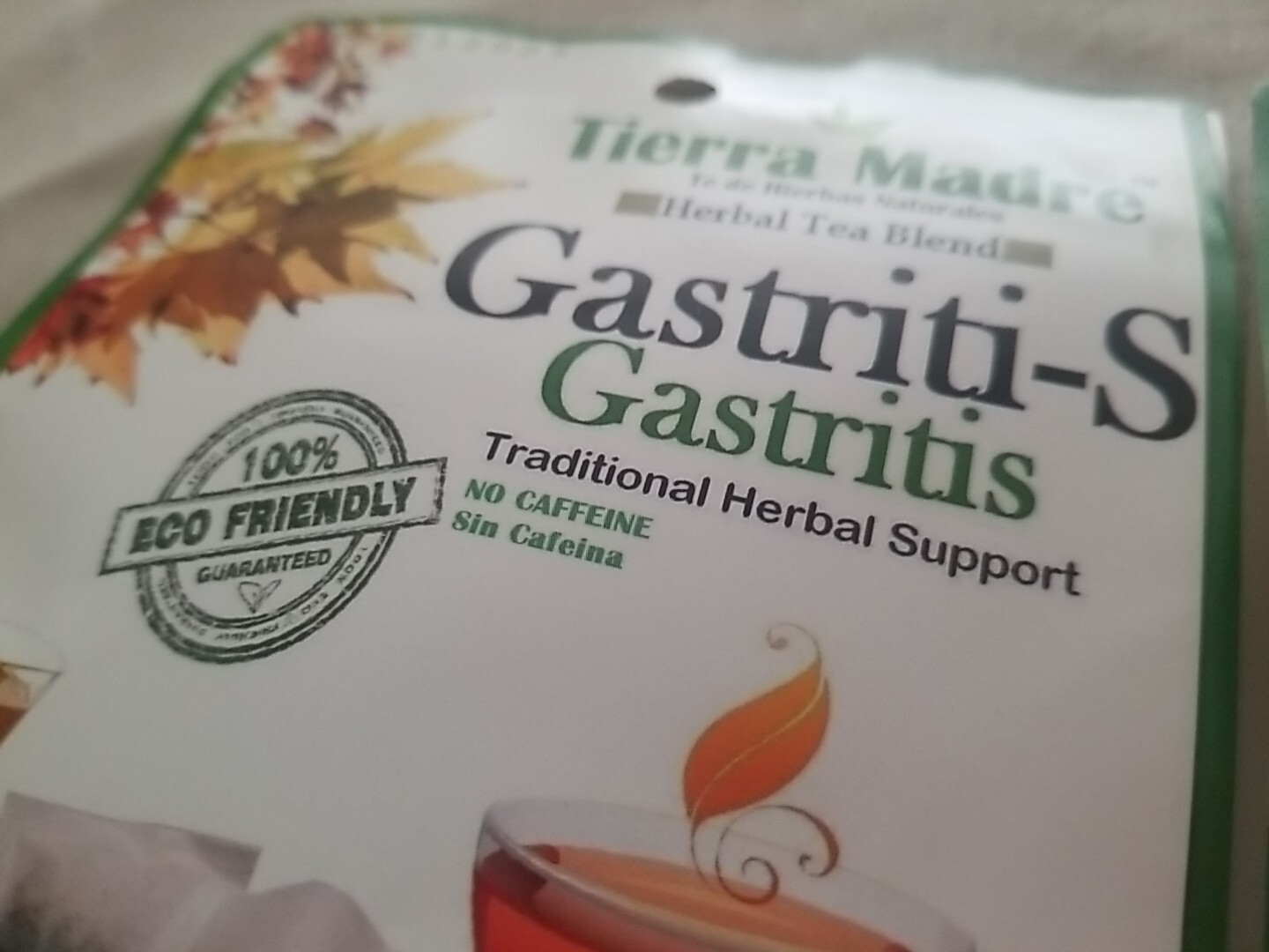 Tierra Madre,Gastriti-S TEA Herbal Support, 10 Tea Bags/Hierbas Naturales