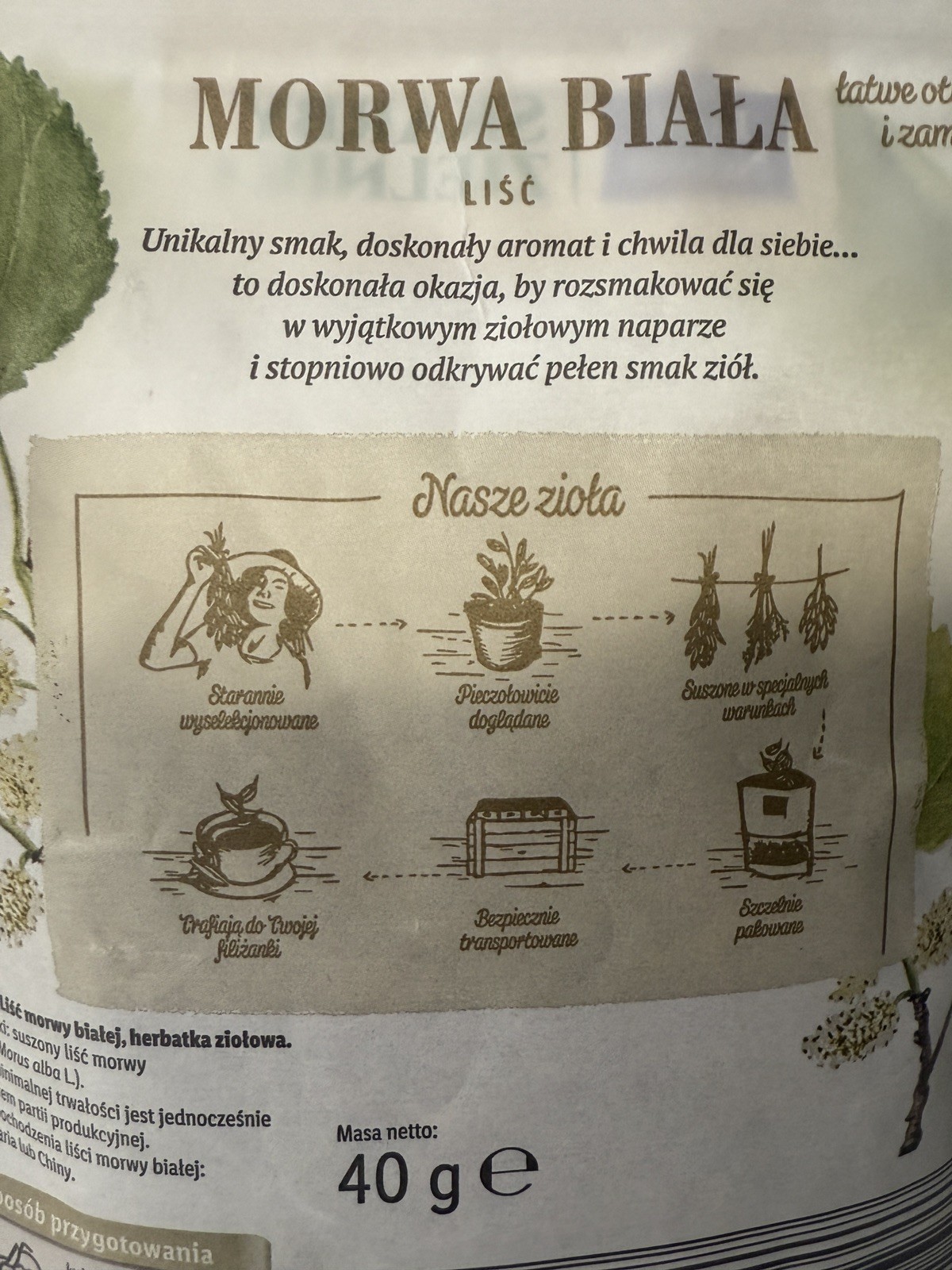 LORD NELSON – Morwa Biała ( White Mulberry ) Tea – 40g – Morus Alba L.