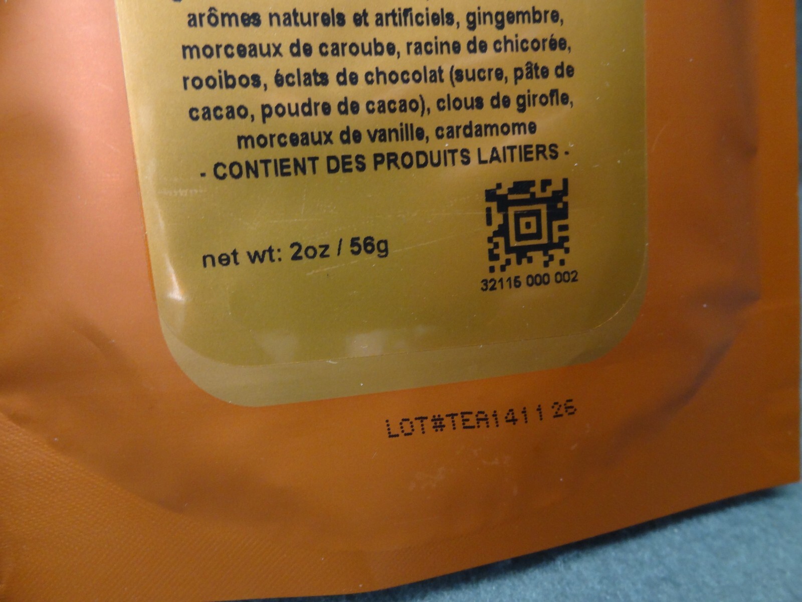 NEW Teavana Chocolate Chai Black Tea 2oz 56g w/ Tin Canister 2014 Gift Sample