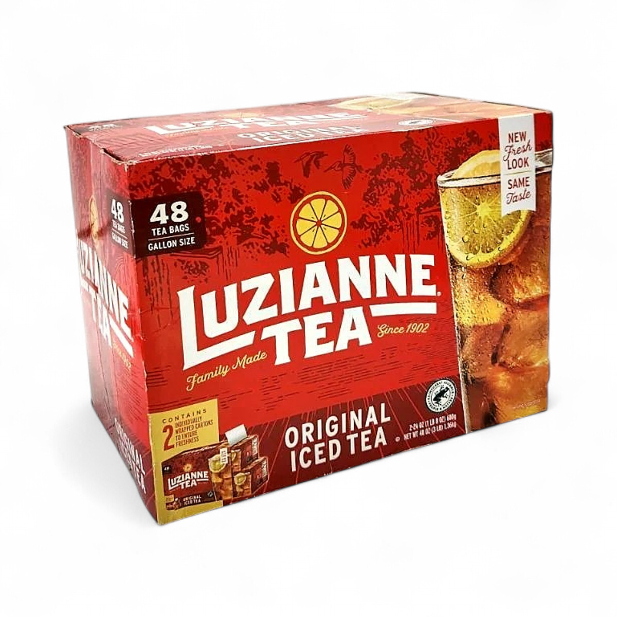 Luzianne Original Iced Tea Gallon Size Tea Bags – 48 Count