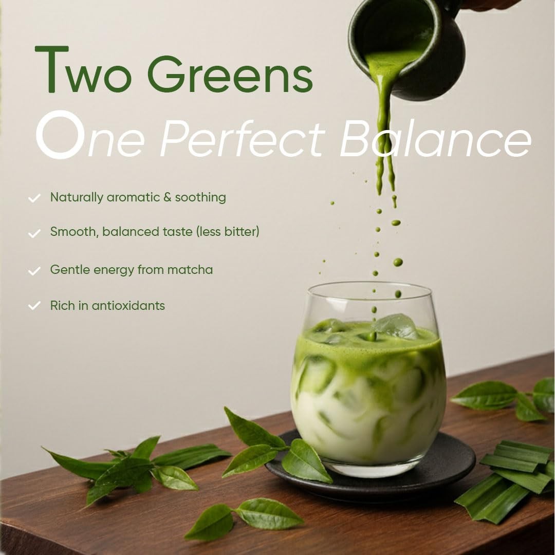 7oz Pandan Matcha Powder | Premium Japanese Green Tea Blend with Asian Vanill…