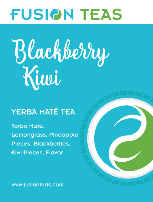 Blackberry Kiwi Green Yerba Mate – Premium Loose Leaf Blend – Fusion Teas