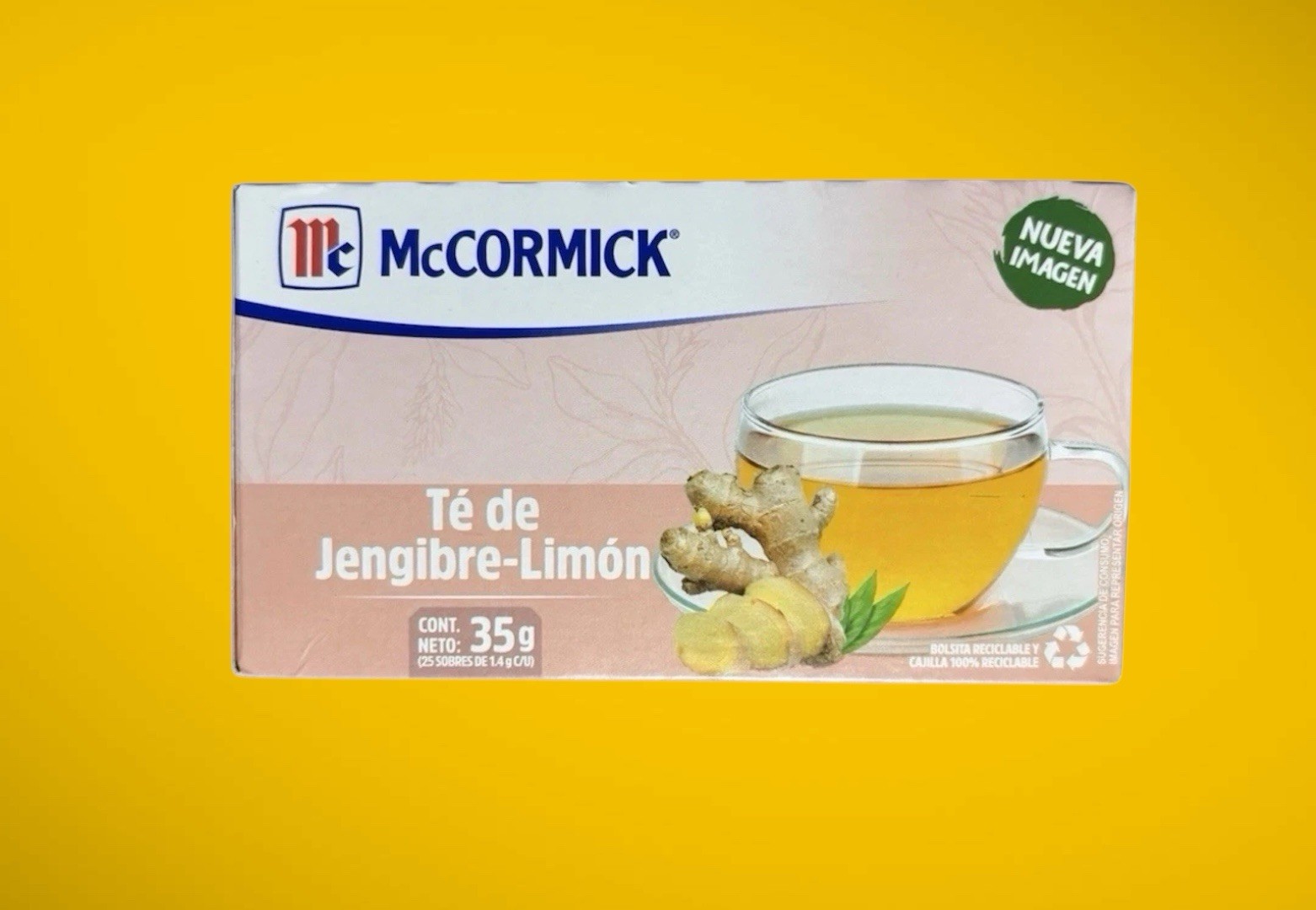 Gengibre-Limon/ Ginger-Lemon 20 Packets 1.4g Each Net. Total 35g Mccormick