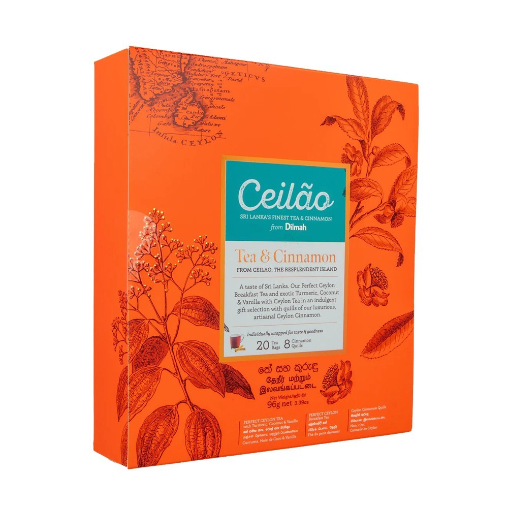 Dilmah Pure Ceylon Ceilao Tea & Cinnamon Gift Pack Sri Lanka
